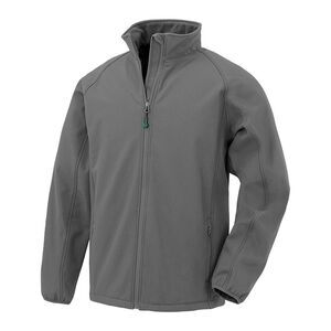 Result Genuine Recycled Mens Printable Soft Shell Jacket / Workguard Grey